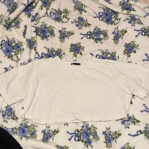 White Zara Cropped Top